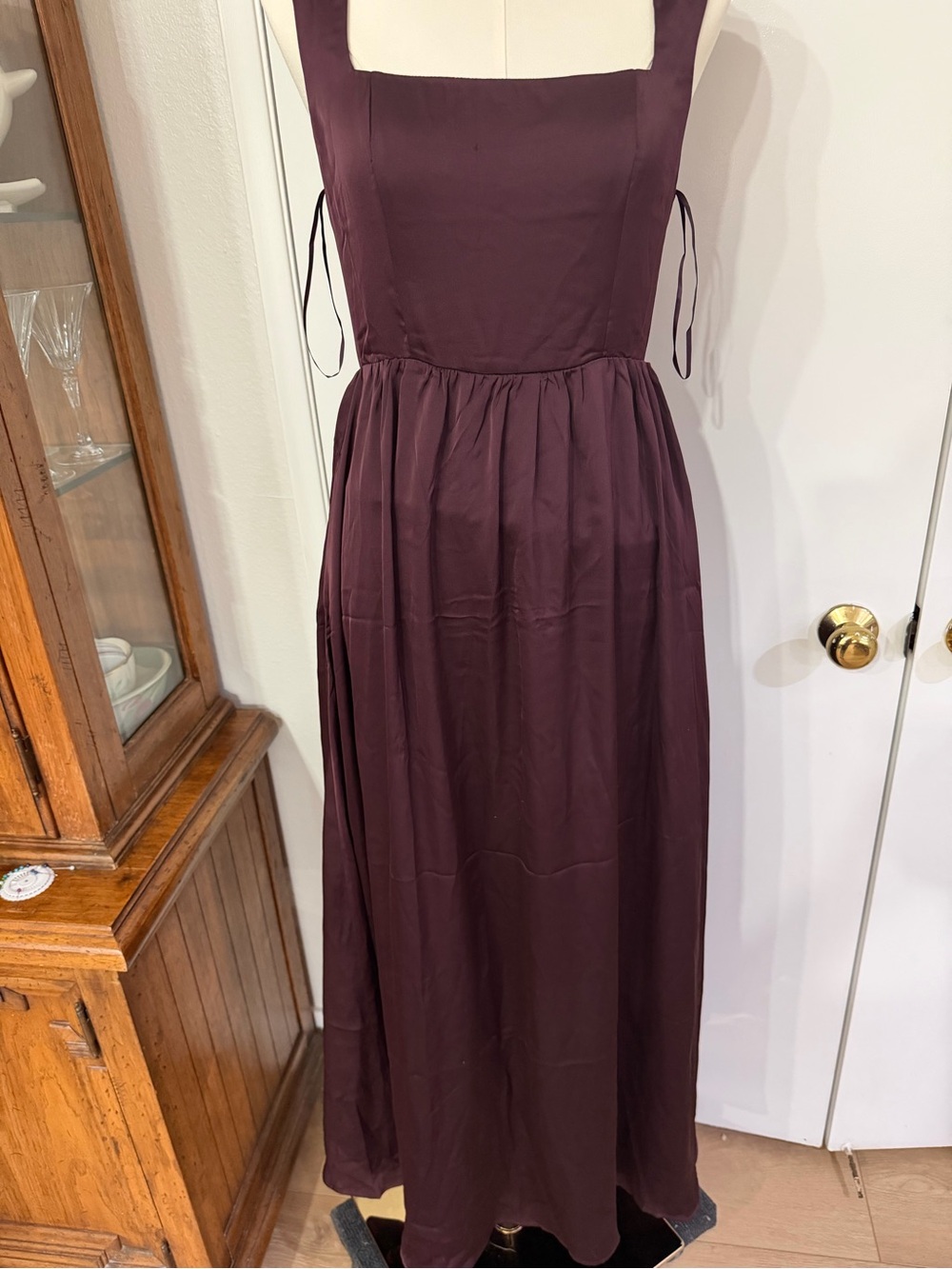Petal & Pup Plum Square-Neck Maxi Dress - Picture 3 of 8